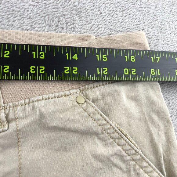 Lee Womens Cargo Pants Size 10M Relaxed Fit Beige Straight Leg Elastic Waist Tan - Picture 5 of 16